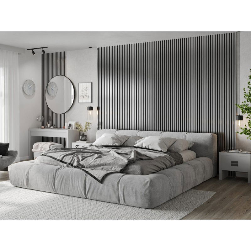 Mexen Lam-F sample of acoustic wall slats, felt 6 mm, Silver - S105-056-S