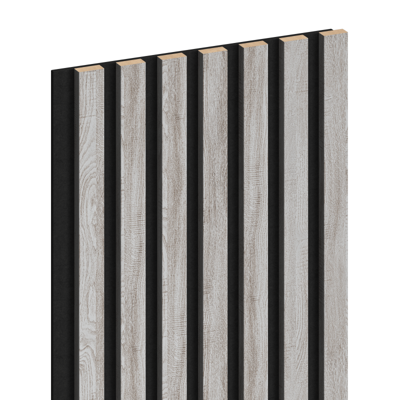 Mexen Lam-F Muster für akustische Wandlamellen 275 x 31,5 cm, Filz 6 mm, Eiche Eisig - S105-061-S