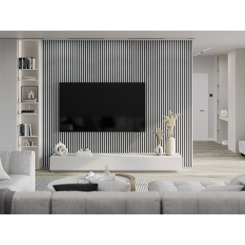 Mexen Lam-F vzorec akustičnih stenskih lamel, filc 6 mm, Ledeni hrast - S105-061-S