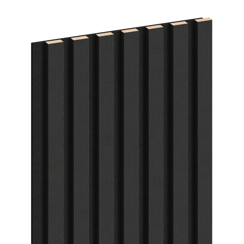 Mexen Lam-F Probe der akustischen Wandlamellen 275 x 31,5 cm, Filz 6 mm, schwarzes Leinen - S105-069-S
