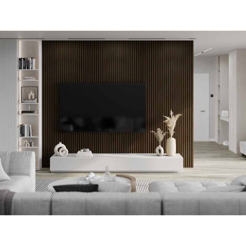 Mexen Lam-F sample of acoustic wall slats, 6 mm felt, Wenge - S105-071-S