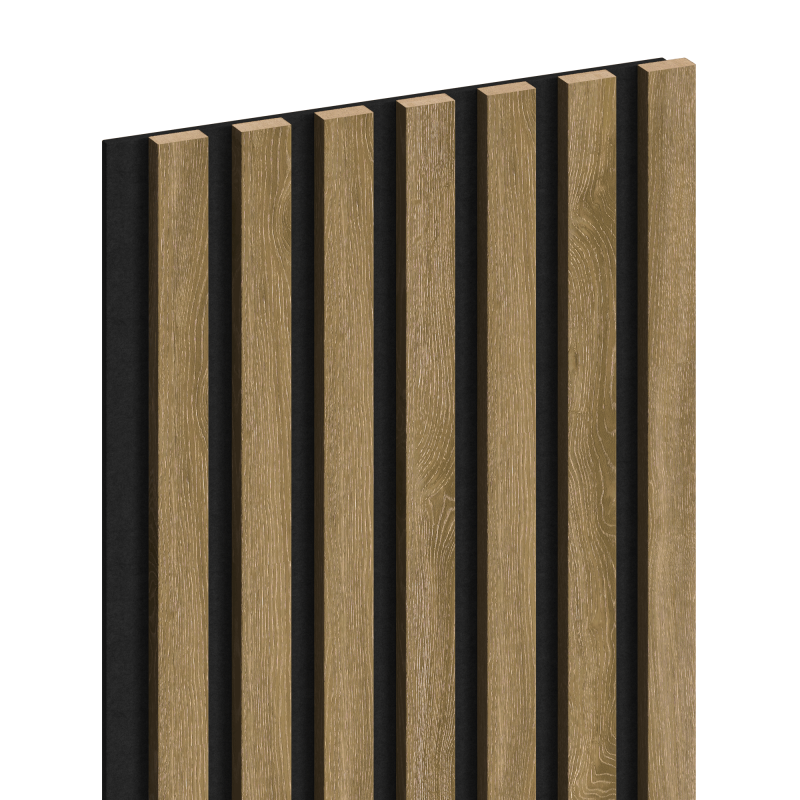 Mexen Lam-F acoustic wall slat sample, 6 mm felt, Classic Oak - S105-072-S