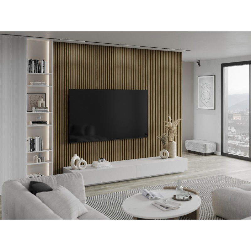 Mexen Lam-F acoustic wall slat sample, 6 mm felt, Classic Oak - S105-072-S