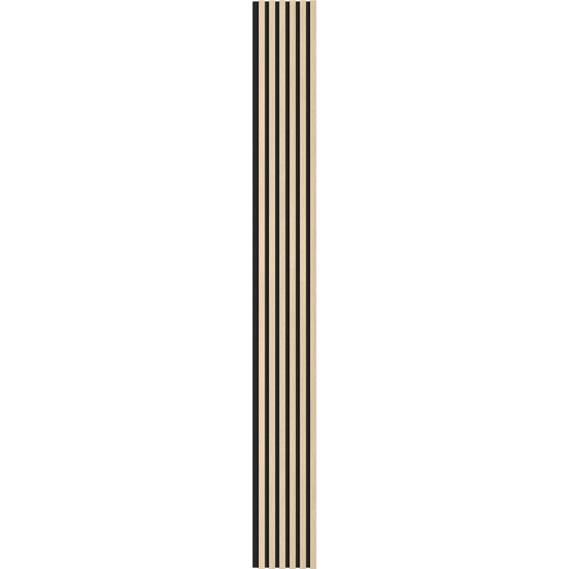Mexen Lam-F sample of acoustic wall slats, 8 mm felt, technical veneer, Sandy Oak - S105-001-S