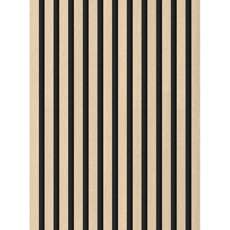 Mexen Lam-F Muster akustischer Wandlamellen 275 x 30 cm, Filz 8 mm, technisches Furnier, Sand-Eiche - S105-001-S