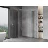 Mexen Mist Duo cabine de douche pivotante 115 x 70 cm, transparent, chrome - 8A4-115-070-01-00