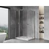 Mexen Mist Duo Hinged Shower Enclosure 80 x 75 cm, Transparent, Chrome - 8A4-080-075-01-00