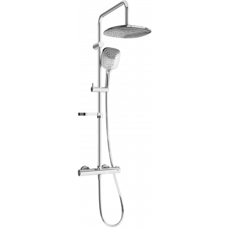 Mexen KX17 conjunto de ducha externo con rociador y grifo termostático, cromo - 771501791-00