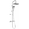 Mexen KX17 ensemble de douche apparent avec pomme de douche et mitigeur thermostatique, chrome - 771501791-00