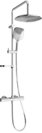 Mexen KX17 utanpåliggande duschset med takdusch och termostatblandare, krom - 771501791-00