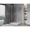 Mexen Mist Duo preklopna tuš kabina 100 x 80 cm, prozirno, krom - 8A4-100-080-01-00