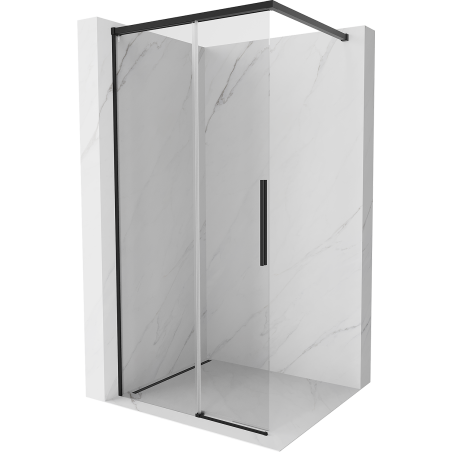 Mexen Rox dušisein Walk-in 120 x 200 cm, läbipaistev 8 mm, must - 8C2-120-003-70-00