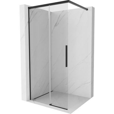 Mexen Rox ścianka prysznicowa Walk-in 120 x 200 cm, transparent 8 mm, czarna - 8C2-120-003-70-00