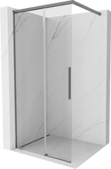 Mexen Rox stijena za tuš Walk-in 80 x 200 cm, prozirna 8 mm, gun metal - 8C2-080-003-95-00