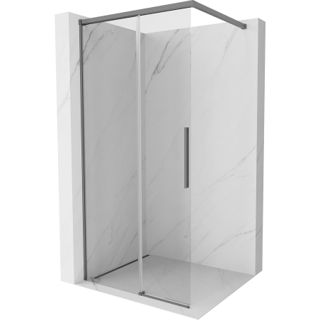 Mexen Rox suihkuseinä Walk-in 95 x 200 cm, läpinäkyvä 8 mm, gunmetal - 8C2-095-003-95-00