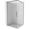 Mexen Rox suihkuseinä Walk-in 95 x 200 cm, läpinäkyvä 8 mm, gunmetal - 8C2-095-003-95-00