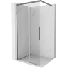 Mexen Rox ścianka prysznicowa Walk-in 120 x 200 cm, transparent 8 mm, gun metal - 8C2-120-003-95-00