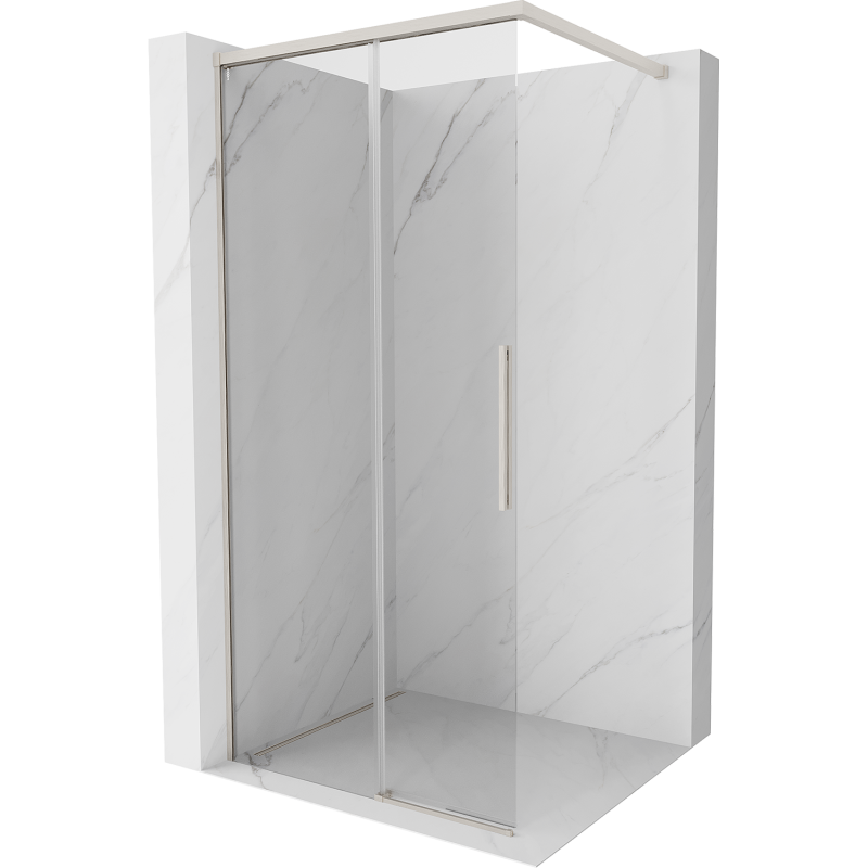 Mexen Rox ścianka prysznicowa Walk-in 70 x 200 cm, transparent 8 mm, nikiel szczotkowany - 8C2-070-003-97-00