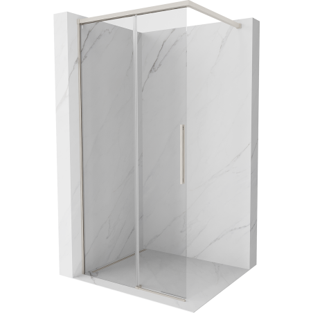 Mexen Rox paroi de douche Walk-in 75 x 200 cm, transparente 8 mm, nickel brossé - 8C2-075-003-97-00