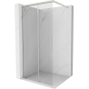 Mexen Rox paroi de douche Walk-in 75 x 200 cm, transparente 8 mm, nickel brossé - 8C2-075-003-97-00