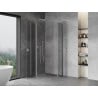 Mexen Mist Duo hinged shower enclosure 105 x 105 cm, transparent, chrome - 8A4-105-105-01-00
