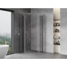 Mexen Mist Duo preklopna tuš kabina 110 x 110 cm, prozirna, krom - 8A4-110-110-01-00
