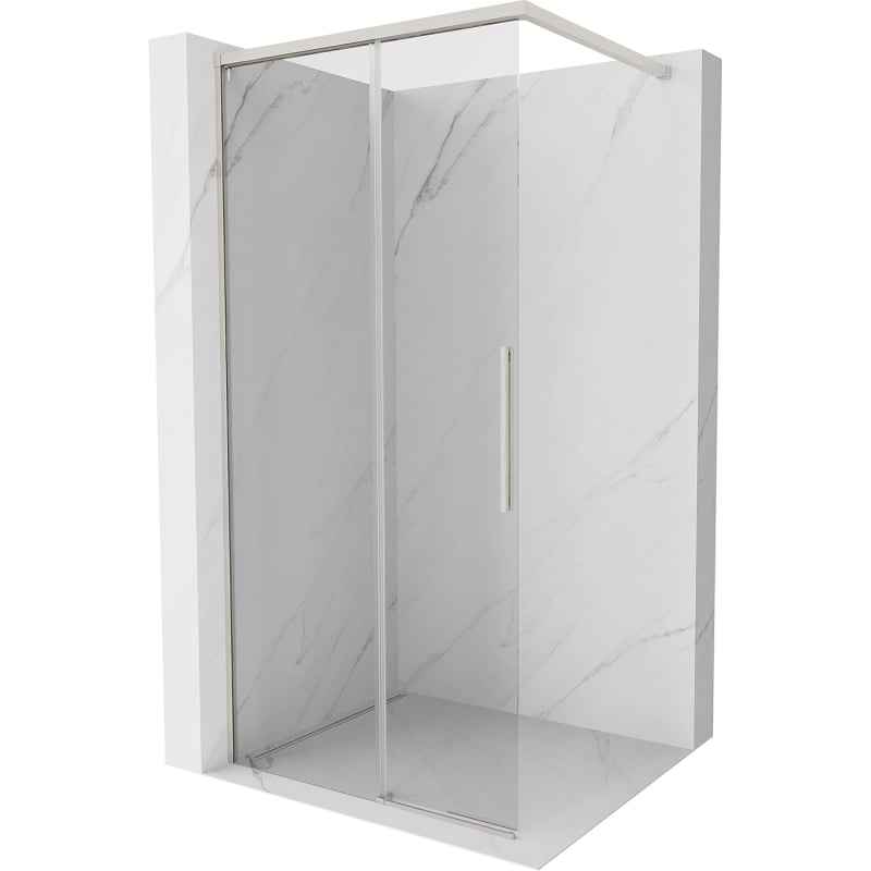 Mexen Rox dušisein Walk-in 120 x 200 cm, läbipaistev 8 mm, harjatud nikkel - 8C2-120-003-97-00