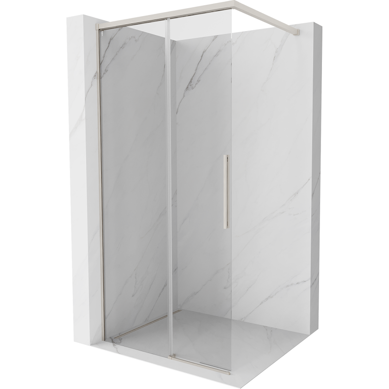 Mexen Rox ścianka prysznicowa Walk-in 120 x 200 cm, transparent 8 mm, nikiel szczotkowany - 8C2-120-003-97-00