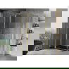 Mexen Mist Duo douchecabine scharnierend 95 x 75 cm, transparant, goud - 8A4-095-075-50-00