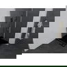 Mexen Pretoria Duschkabine klappbar 90 x 90 cm, grafit , chrom + Duschwanne Flat, schwarz - 852-090-090-01-40-4070
