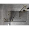 Mexen Mist Duo preklopna tuš kabina 105 x 90 cm, prozirna, zlatna - 8A4-105-090-50-00