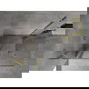 Mexen Mist Duo Duschkabine pendelnd 120 x 85 cm, transparent, gebürstet gold - 8A4-120-085-55-00