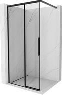 Mexen Rox tuš pregrada Walk-in lijeva 80 x 200 cm, crni okvir 8 mm, crna - 8C2-080-003-70-70-L