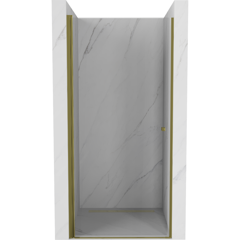 Mexen Pretoria drzwi prysznicowe uchylne 100 cm, transparent, złote - 852-100-000-50-00