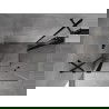 Mexen Mist Duo Duschkabine aufschwingbar 115 x 70 cm, transparent, schwarz - 8A4-115-070-70-00