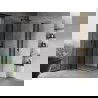 Mexen Mist Duo Duschkabine schwenkbar 90 x 90 cm, transparent, schwarz - 8A4-090-090-70-00