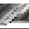 Mexen Mist Duo Duschkabine schwenkbar 90 x 90 cm, transparent, schwarz - 8A4-090-090-70-00