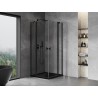 Mexen Mist Duo klizni tuš kabina 95 x 95 cm, prozirna, crna - 8A4-095-095-70-00