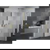 Mexen Pretoria douchecabine scharnierend 100 x 90 cm, transparant, goud - 852-100-090-50-00