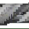 Mexen Pretoria douchecabine scharnierend 100 x 90 cm, transparant, goud - 852-100-090-50-00