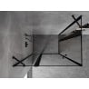 Mexen Mist Duo hinged shower enclosure 115 x 75 cm, black frame, black - 8A4-115L-075P-70-70