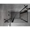Mexen Mist Duo hinged dušikabiin 100 x 90 cm, must raam, must - 8A4-100L-090P-70-70