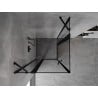 Mexen Mist Duo kabina prysznicowa uchylna 120 x 120 cm, czarna ramka, czarna - 8A4-120L-120P-70-70