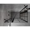 Mexen Mist Duo pregibna tuš kabina 105 x 70 cm, črna mreža, črna - 8A4-105L-070P-70-77