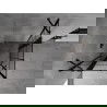 Mexen Mist Duo Duschkabine schwenkbar 80 x 80 cm, schwarzes Gitter, schwarz - 8A4-080L-080P-70-77