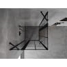 Mexen Mist Duo cabine de douche à charnière 85 x 85 cm, grille noire, noire - 8A4-085L-085P-70-77