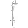 Mexen KX40 ensemble de douche apparent avec pomme de douche et robinet thermostatique, chrome - 771504091-00