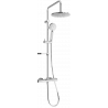 Mexen KX40 opbouw doucheset met regendouche en thermostatische kraan, chroom - 771504091-00