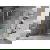 Mexen Mist L Duo Duschkabine schwenkbar 110 x 100 cm, transparent, Chrom - 8A4L-110-100-01-00