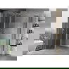 Mexen Mist L Duo Duschkabine einschwenkbar 120 x 105 cm, transparent, Chrom - 8A4L-120-105-01-00